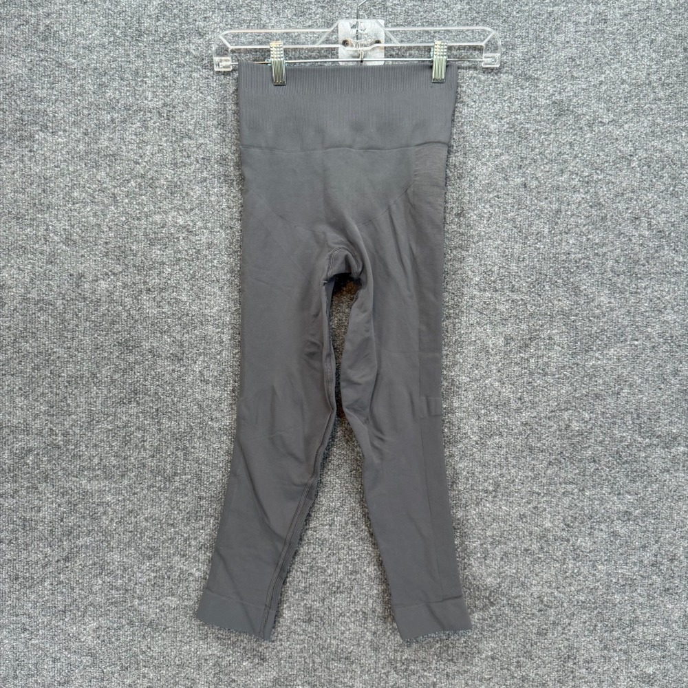 Lululemon Ebb to Street Leggings Womens 4‎ Gray Seamless High Rise Cropped